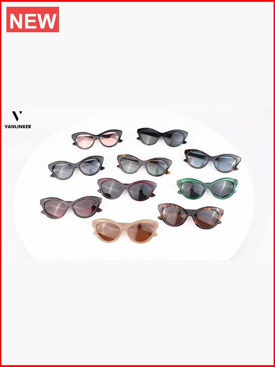 Vintage Cat Eye Sunglasses Polarized UV Protection Plastic Frame main image 6